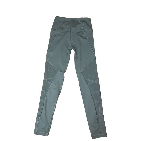 VICTORIA'S SECRET  SZS SPORT KNOCKOUT TIGHT PANT POCKET MESH CADETTE OLIVE GREEN - Picture 3 of 5